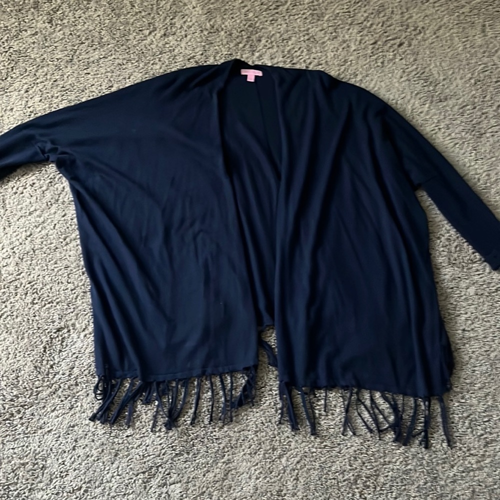 Oversized navy Lilly cardigan